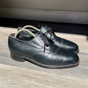 Florsheim Black Leather Derby Lace-Up Shoes Mens Size 7.5, Womens Size 9